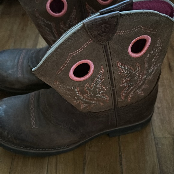 Ariat brown leather boots - Picture 2 of 7